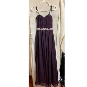 Purple Sleeveless Maxi Dress